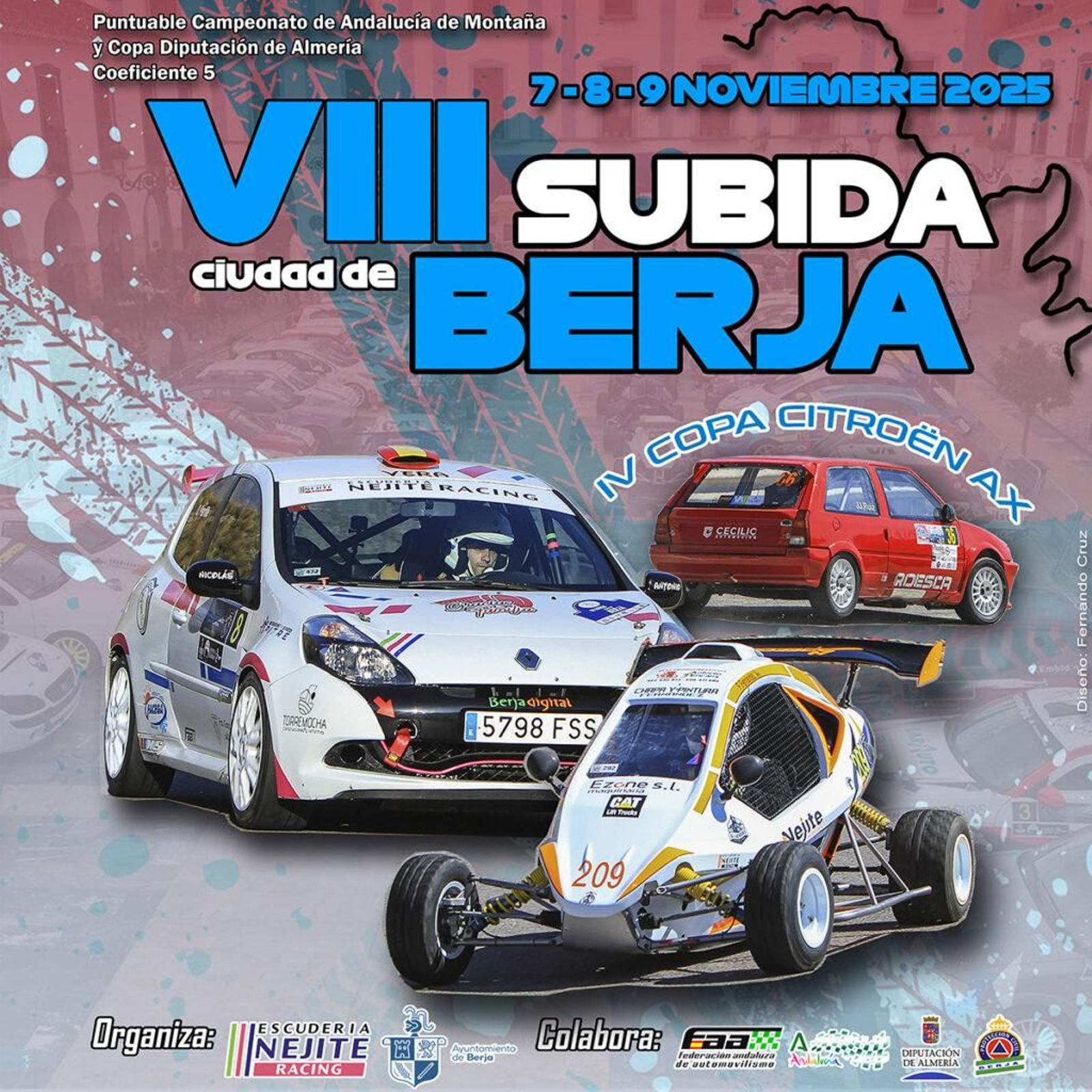 Cartel oficial de la Subida Ciudad de Berja 2025.