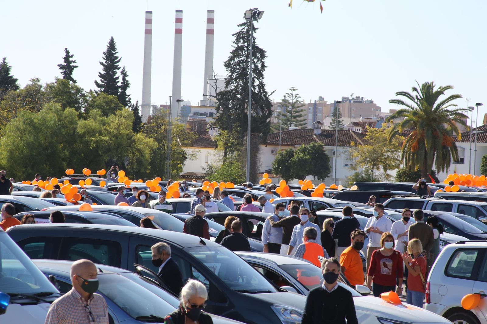 Caravana de coches contra la ley Celaá en Jerez