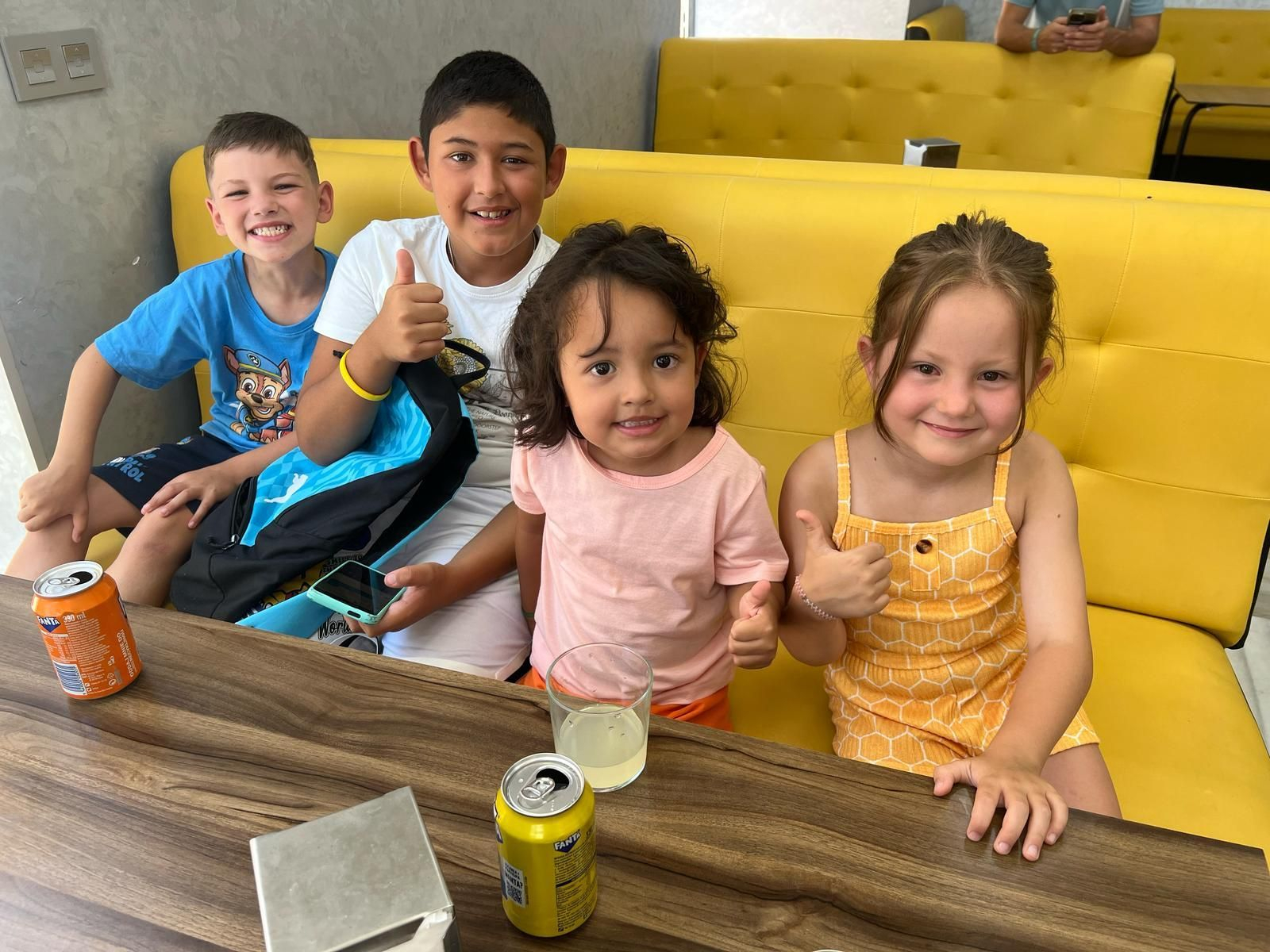 Algunos de los niños ucranianos acogidos.