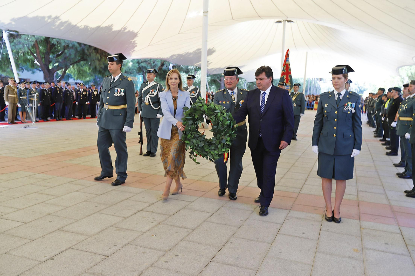 Imágenes de los actos de la Guardia Civil  en Huelva 12 de octubre, Día del Pilar