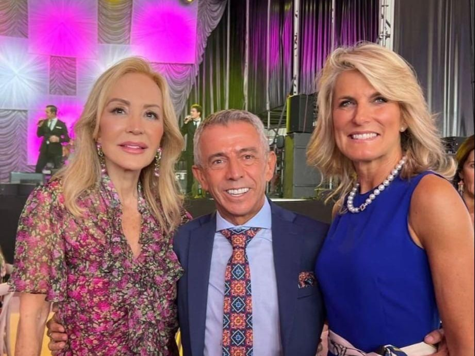 José Luis López 'El Turronero', junto a Carmen Lomana y Cristina Luque. / INSTAGRAM