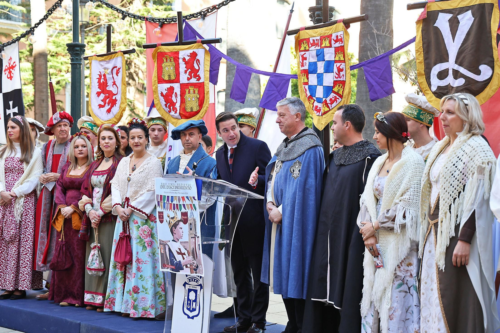 Imágenes de la presentación de la Feria Medieval del Descubrimiento de Palos de la Frontera