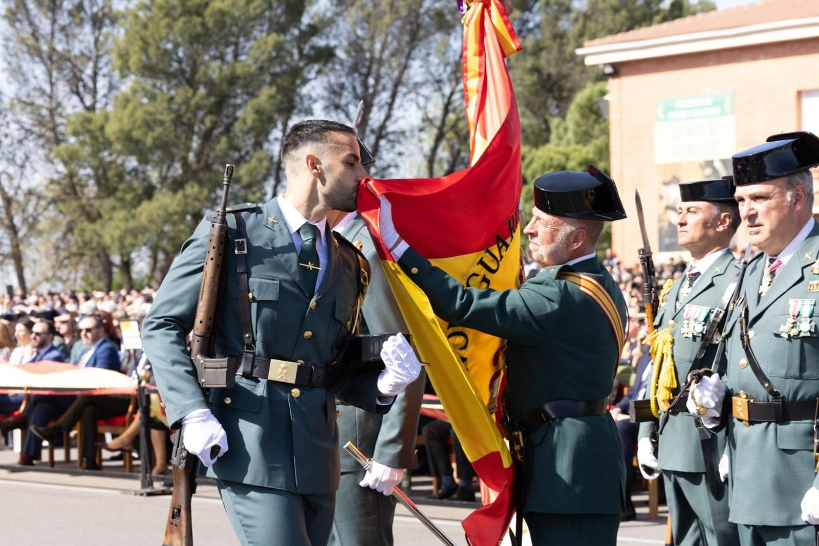 Acto de jura de bandera de la 130ª promoción de guardias civiles de la Academia de Baeza