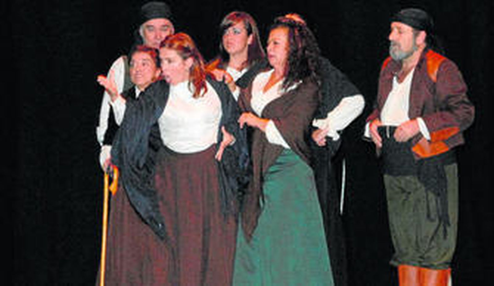 Una de las actuaciones del grupo Odisea Teatro.