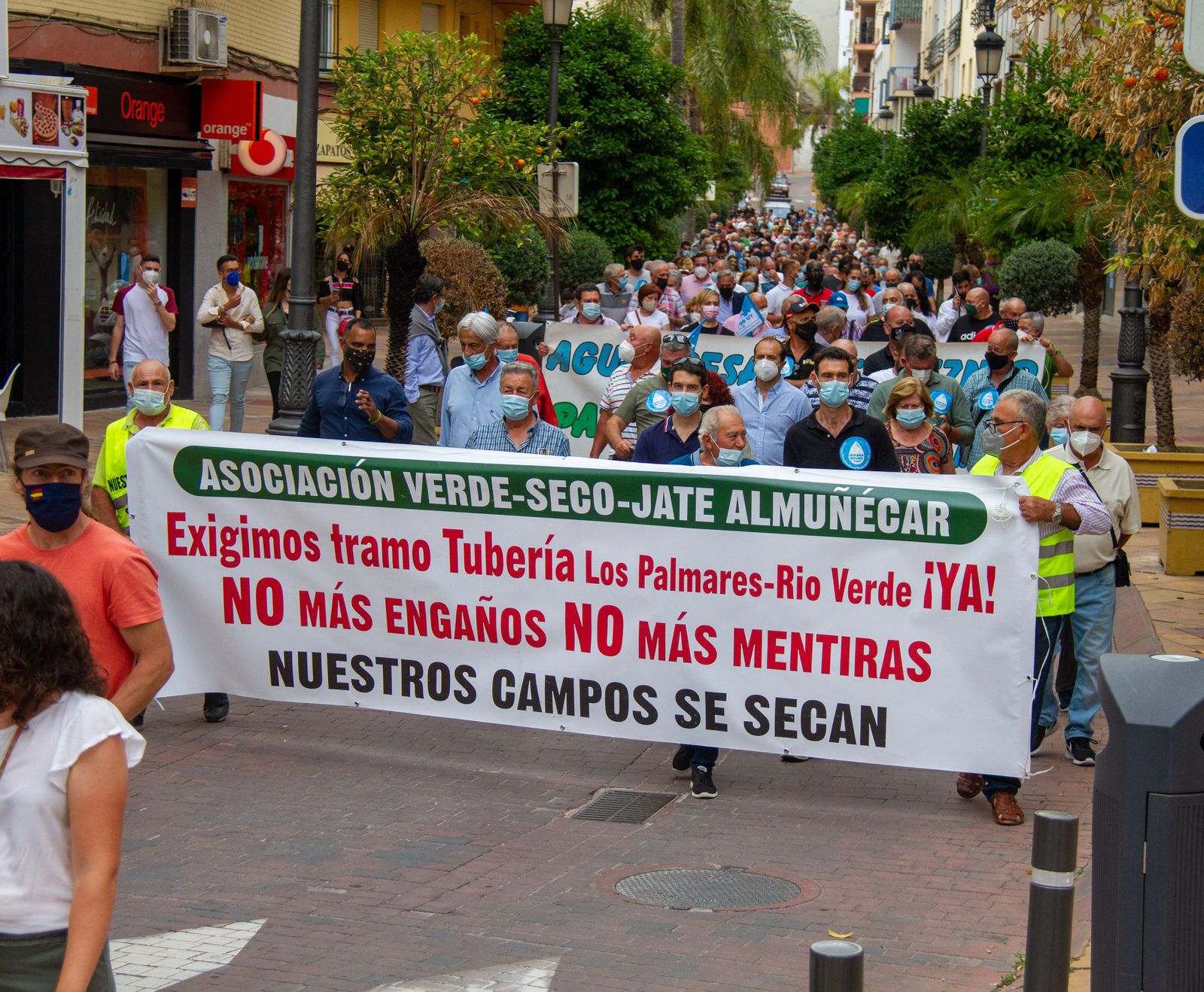 Los regantes de Almuñécar volverán a echarse a la calle en un paro de seis horas para reclamar soluciones a la falta de agua