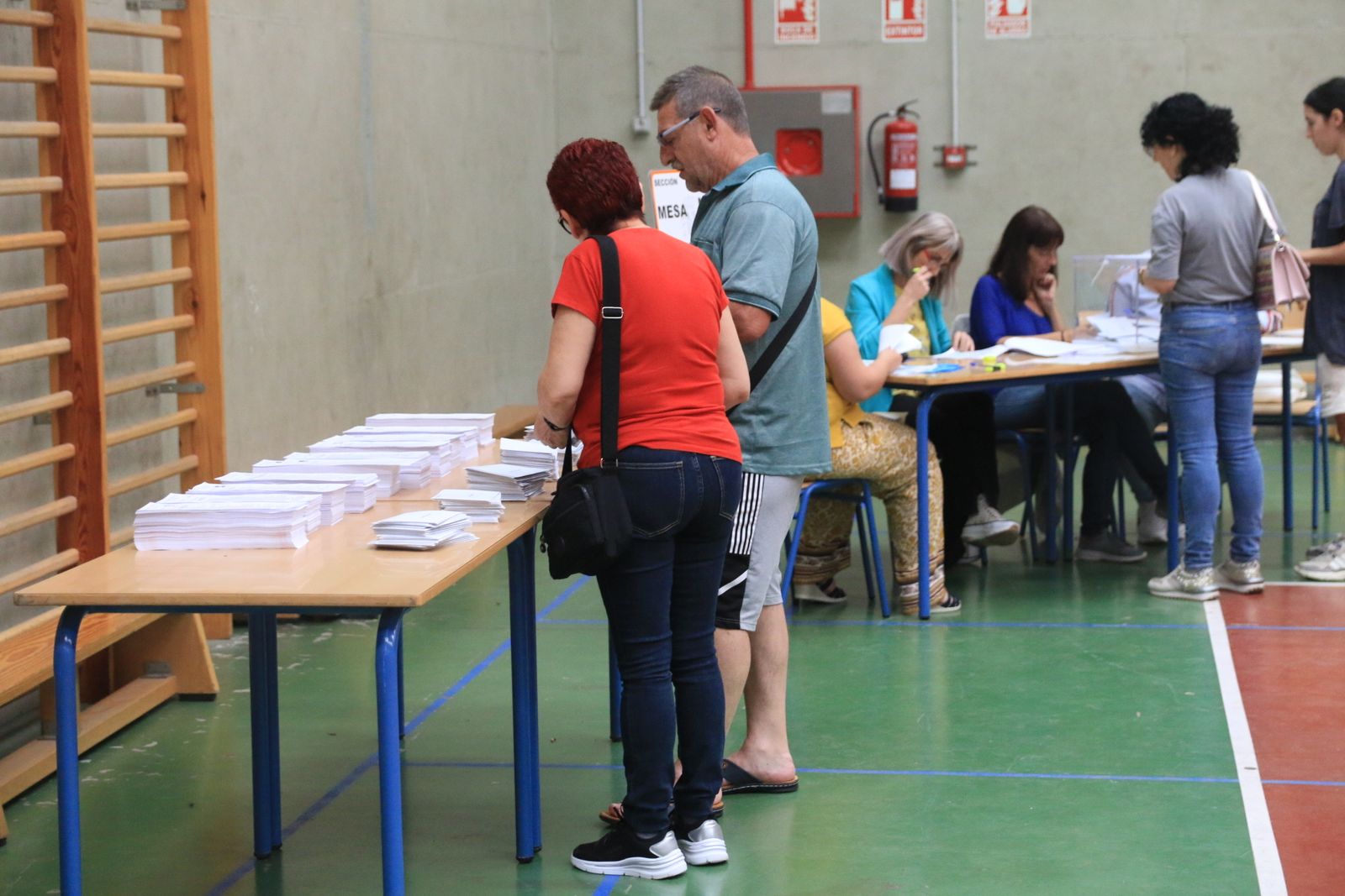 Imágenes de las votaciones en las Elecciones Municipales 2023, en Almería capital