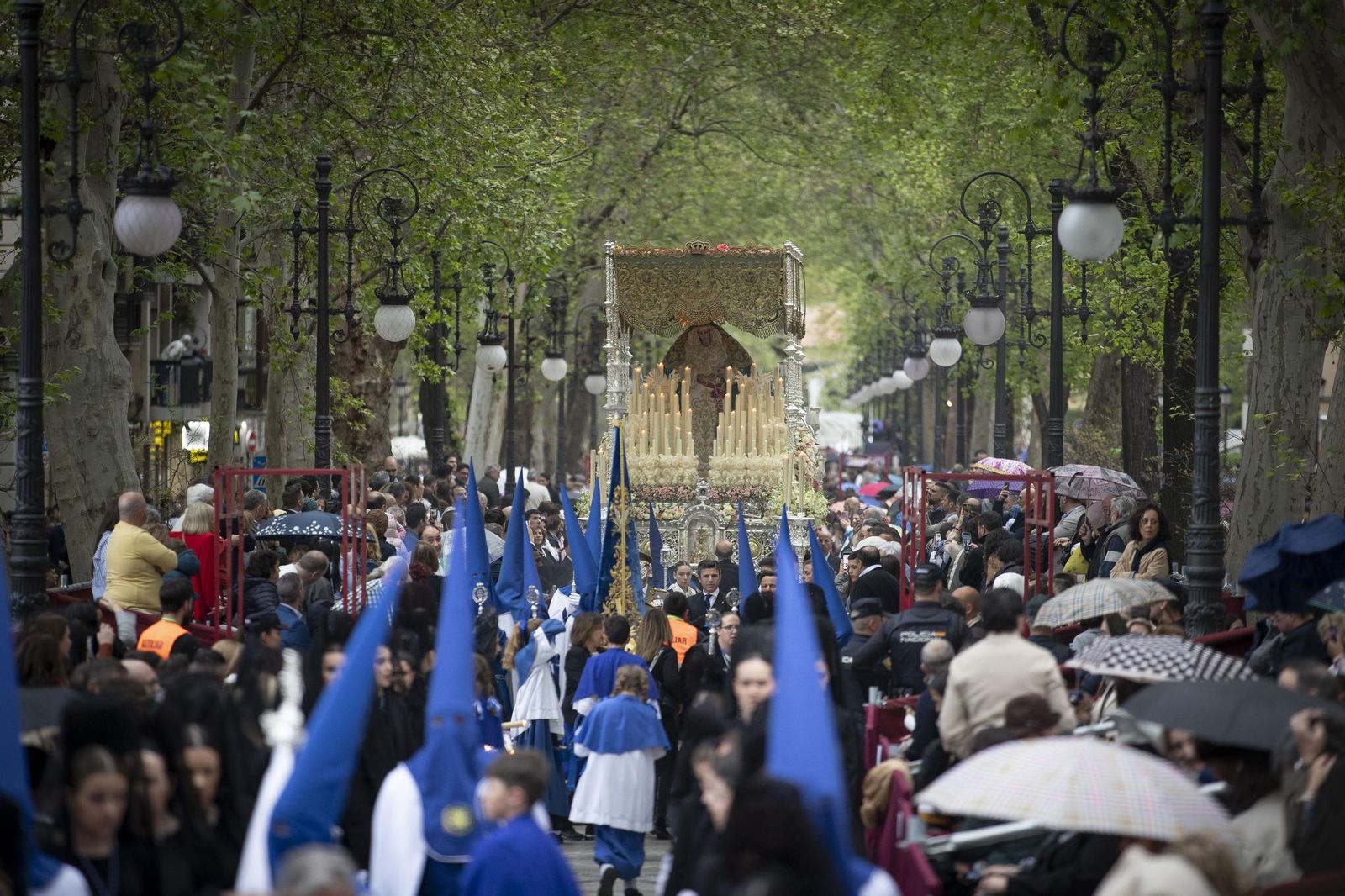 Granada estrenó la nueva carrera oficial frente a la Basílica de las Angustias