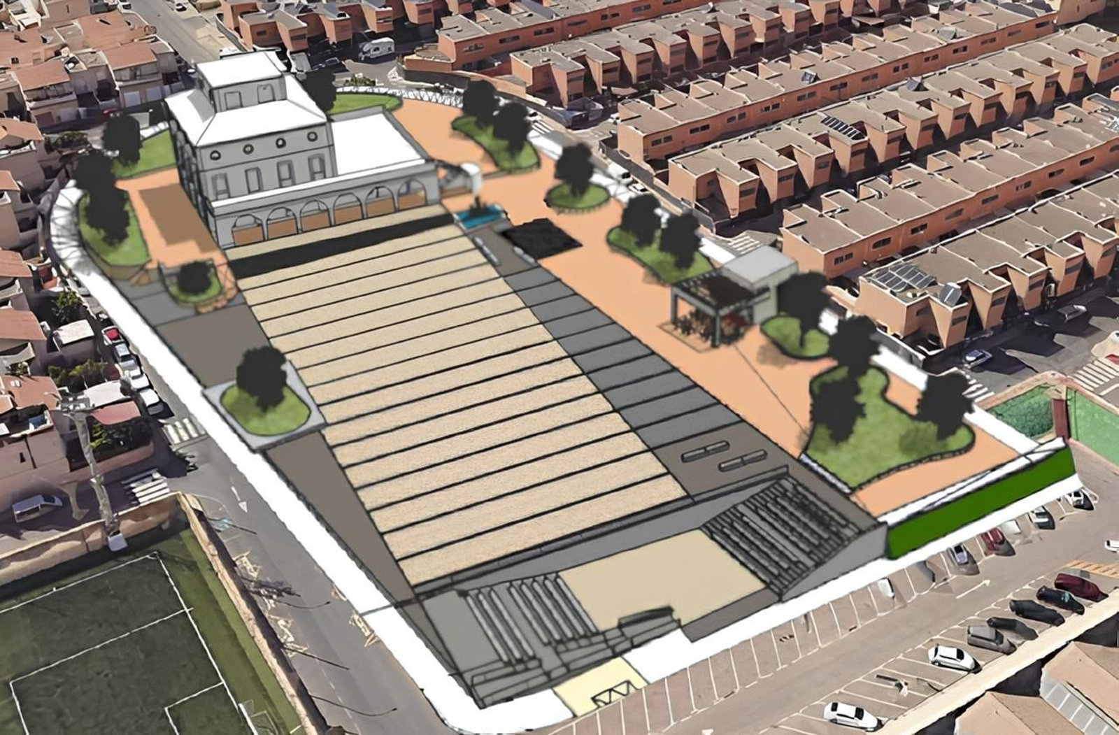 Anfiteatro que se ha proyectado.