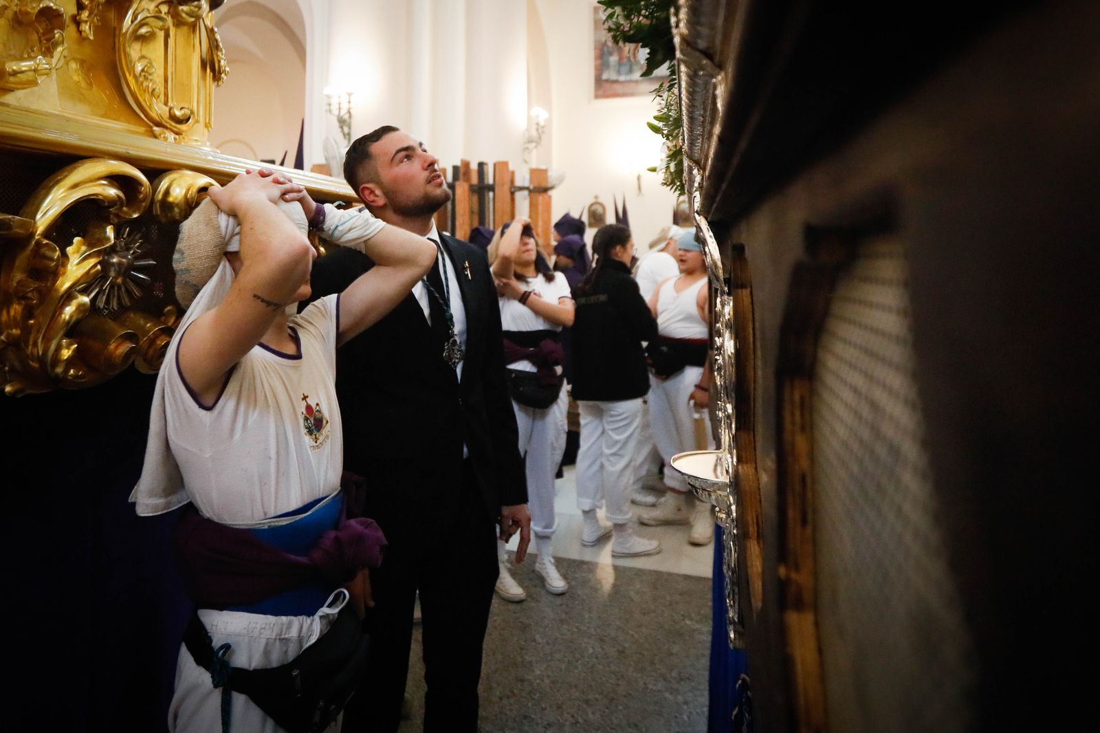 La procesión del Encuentro, en imágenes