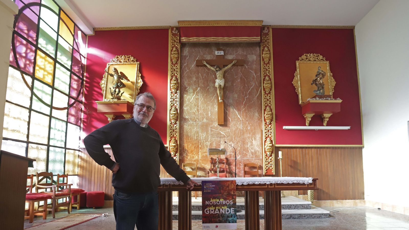 Fotos de los desperfectos en la parroquia de San Miguel en Algeciras