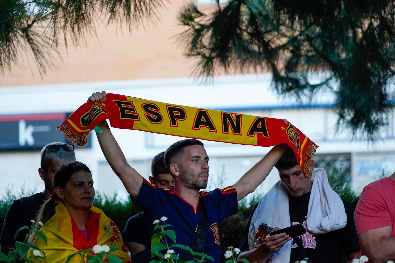 Imágenes del ambiente durante la final de la Eurocopa entre España e Inglaterra Imágenes del ambiente durante la final de la Eurocopa entre España e Inglaterra