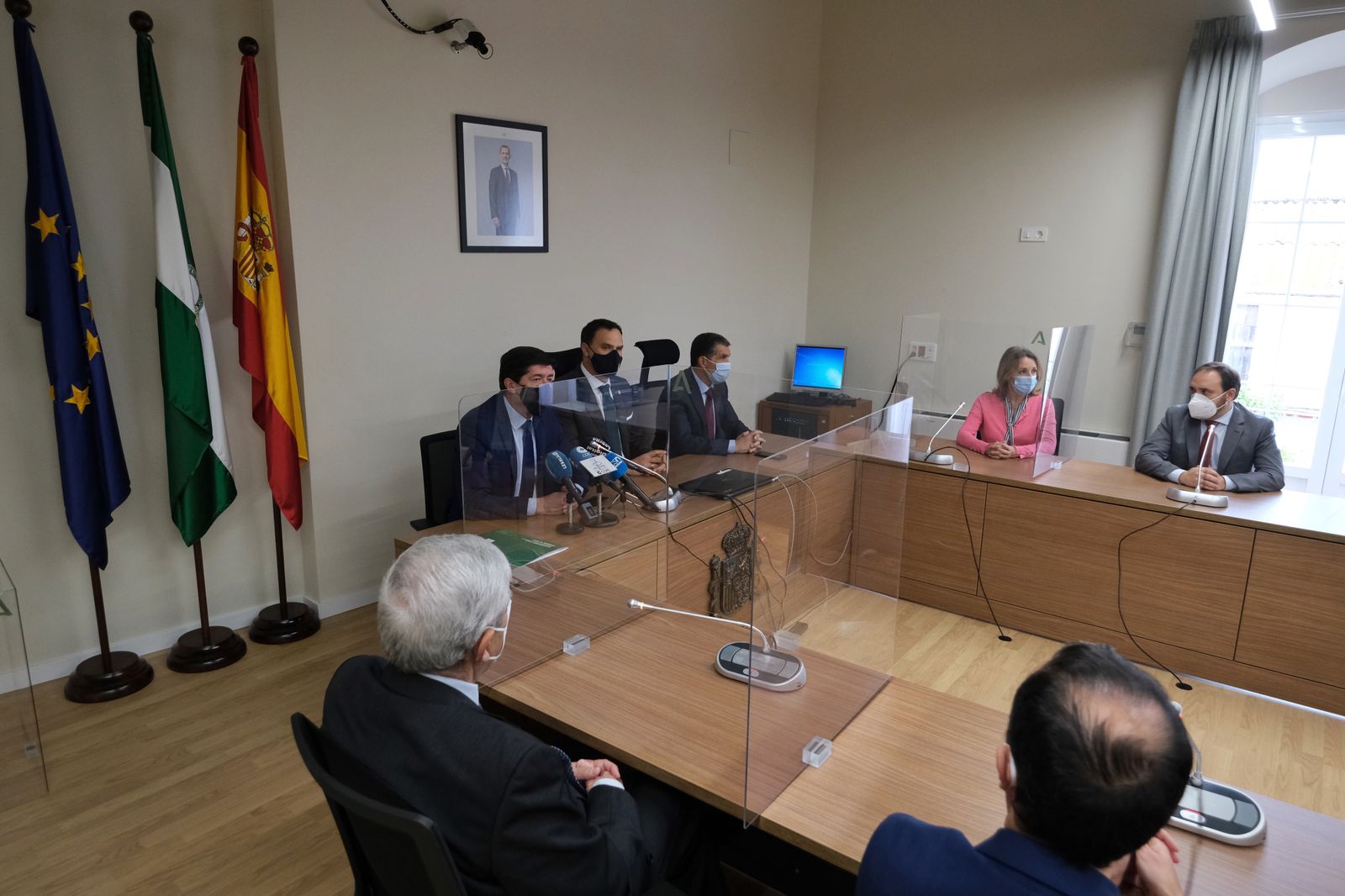 Juan Marín en la nueve sede judicial de Lebrija