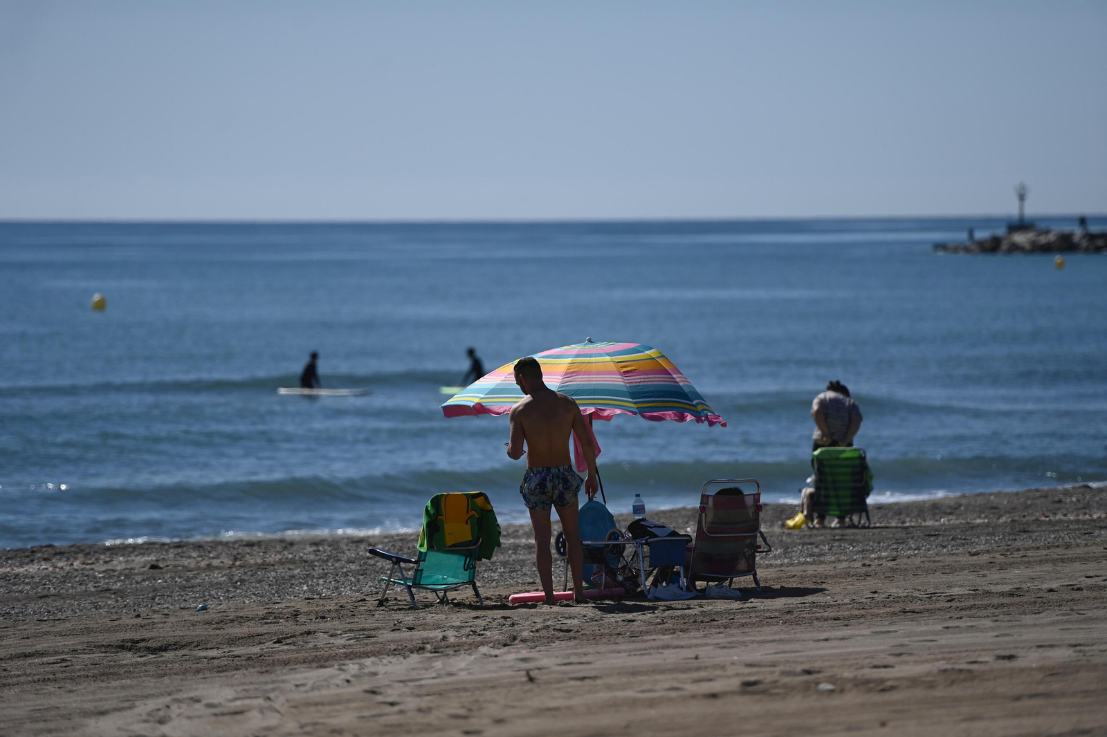 Así lucen las playas y chiringuitos de Málaga este sábado (fotos)