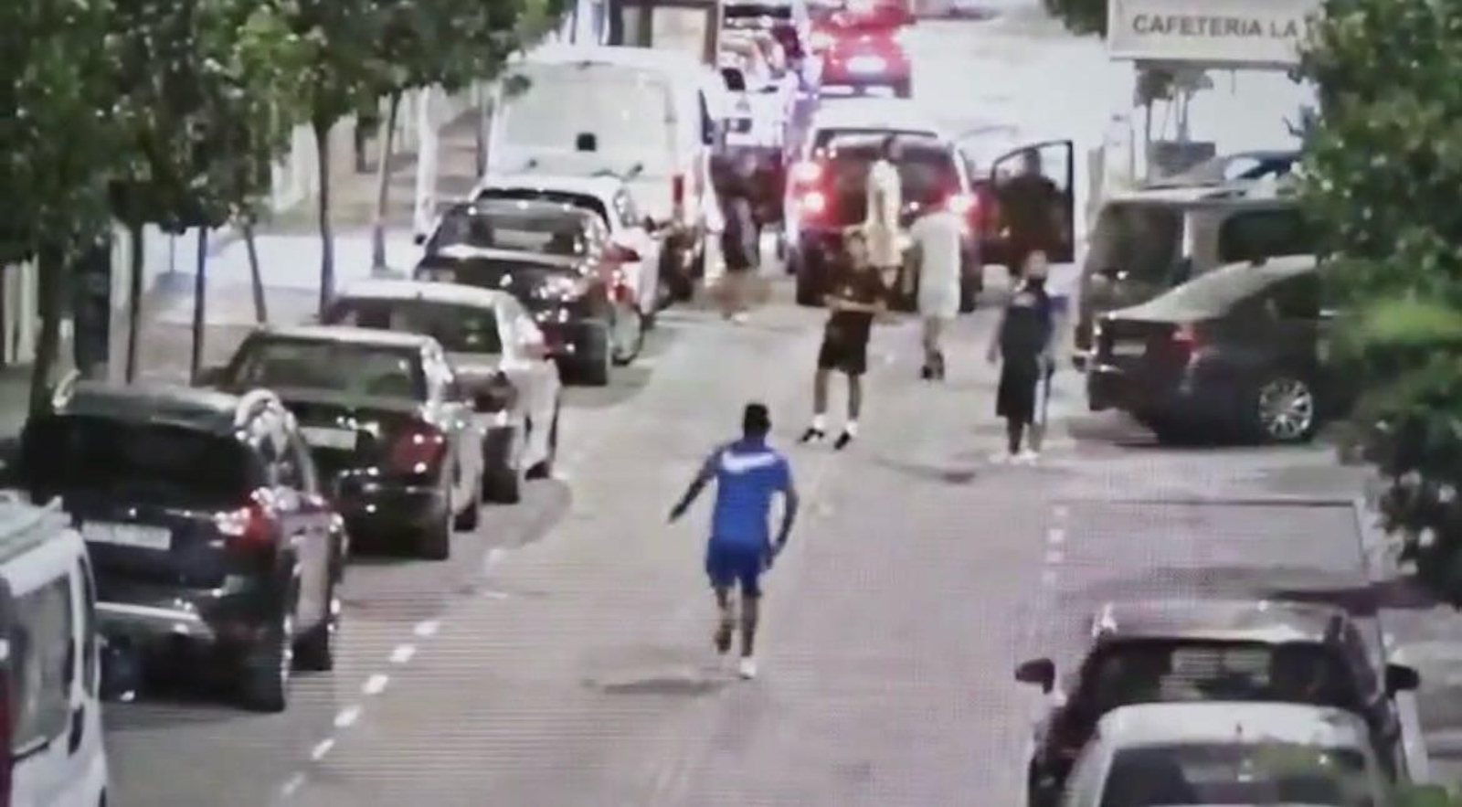 Un momento de la pelea en Loja