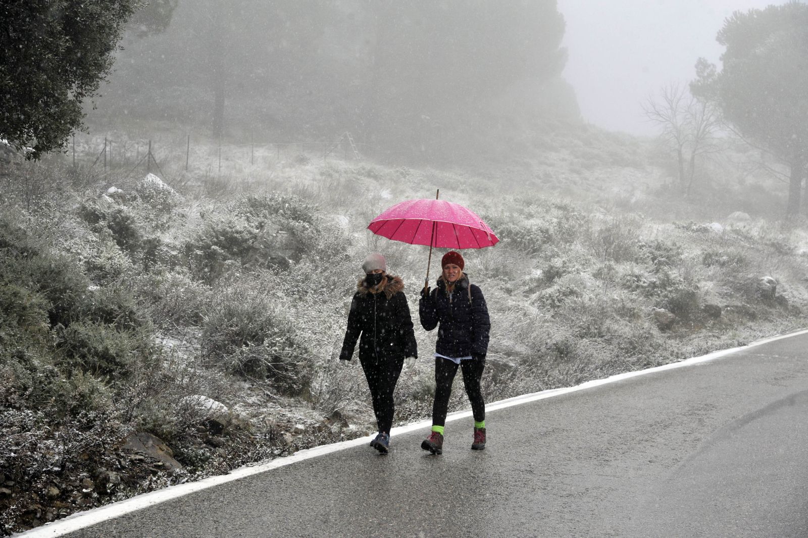 Nieve en la Sierra de Cádiz