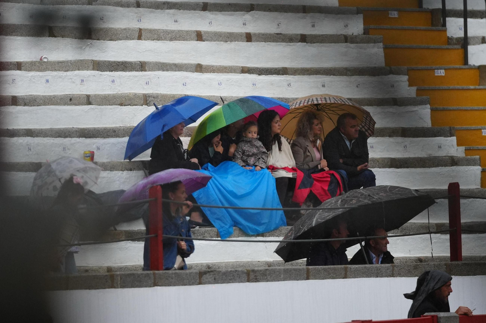 La corrida de rejones de la Feria de Pozoblanco, suspendida por la lluvia
