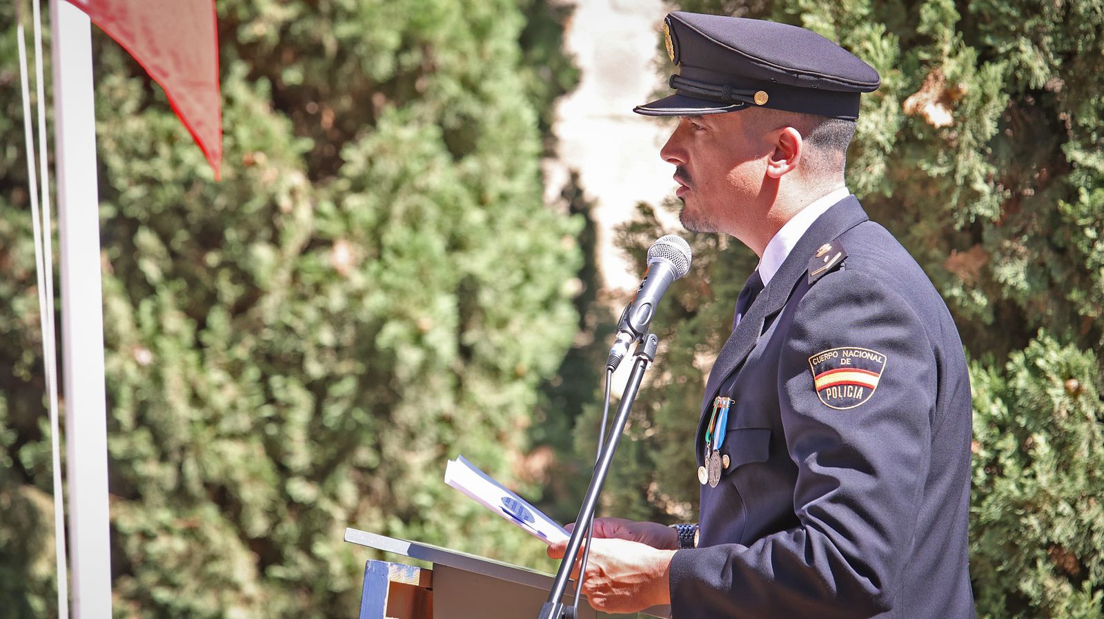 Emotivo acto por el Día de la Policía Nacional celebrado en Jerez