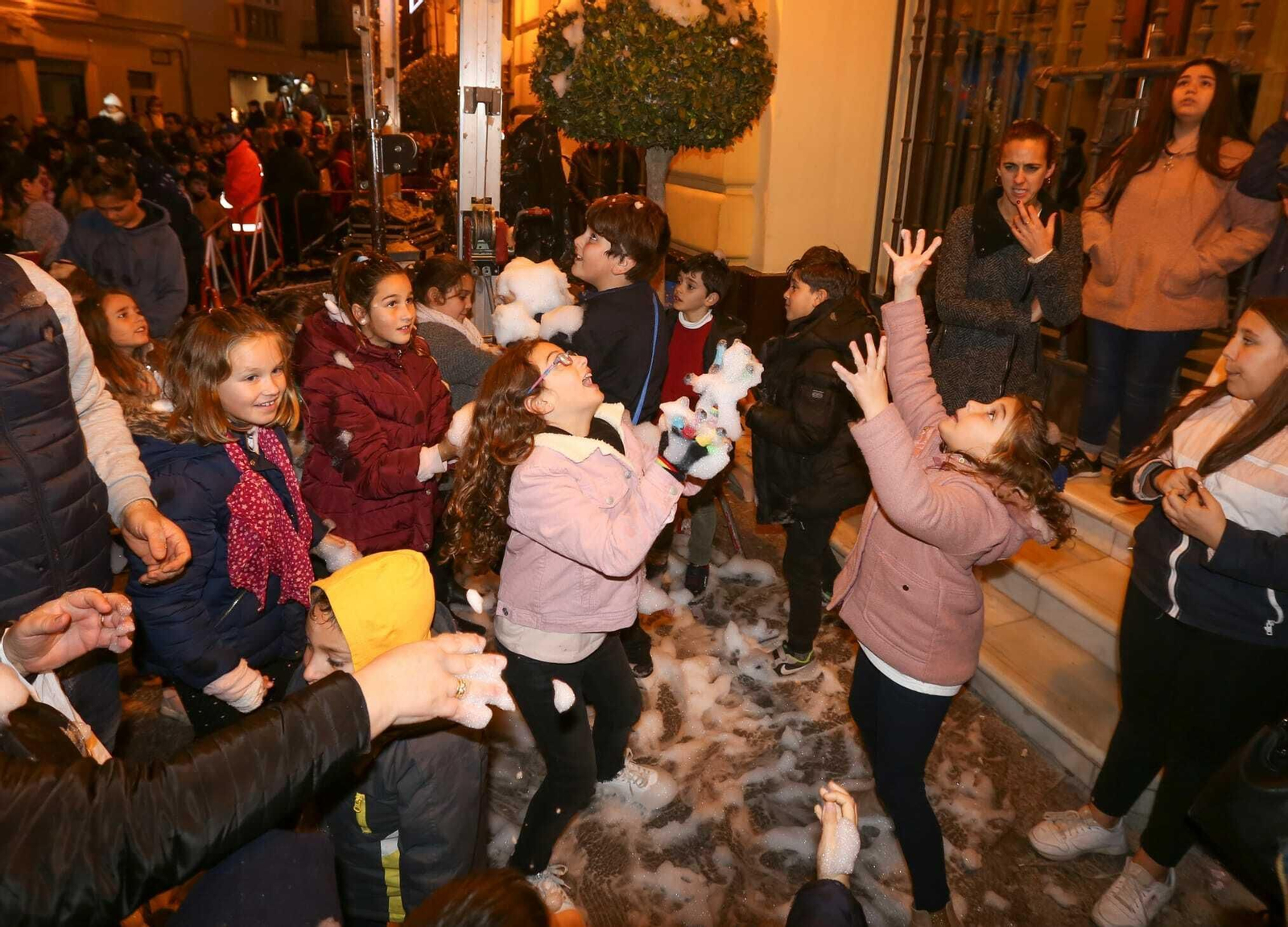 Nevada artificial en Chiclana