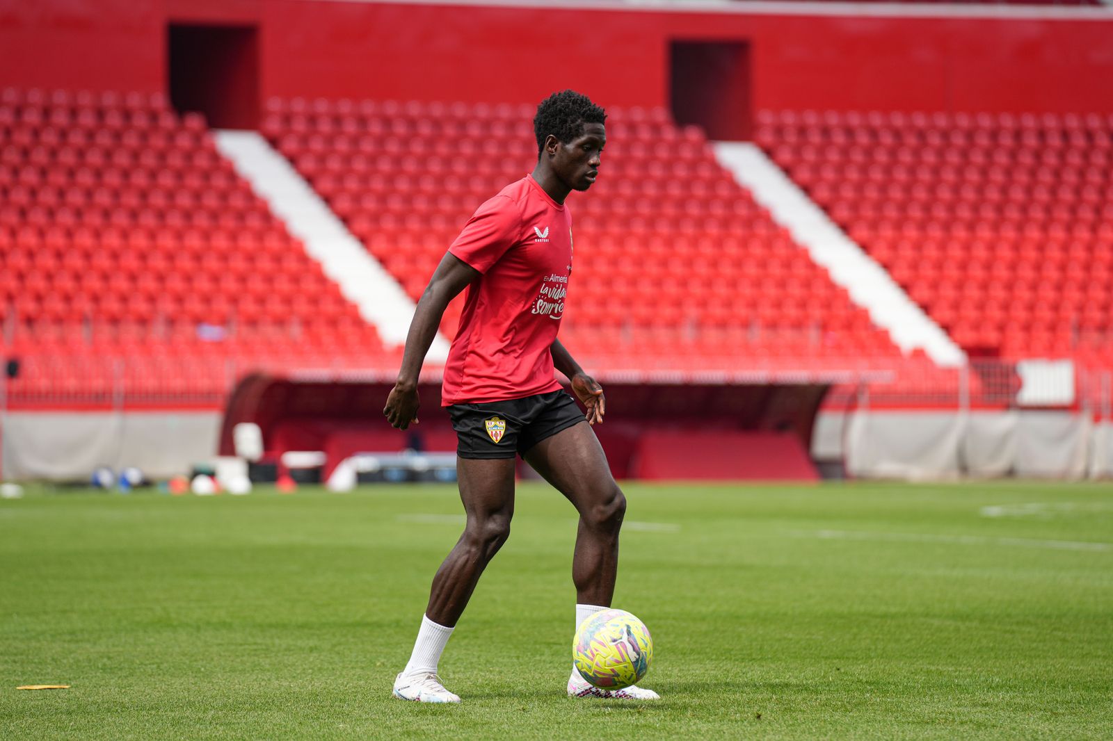 Así ha sido el entrenamiento del Almería este viernes