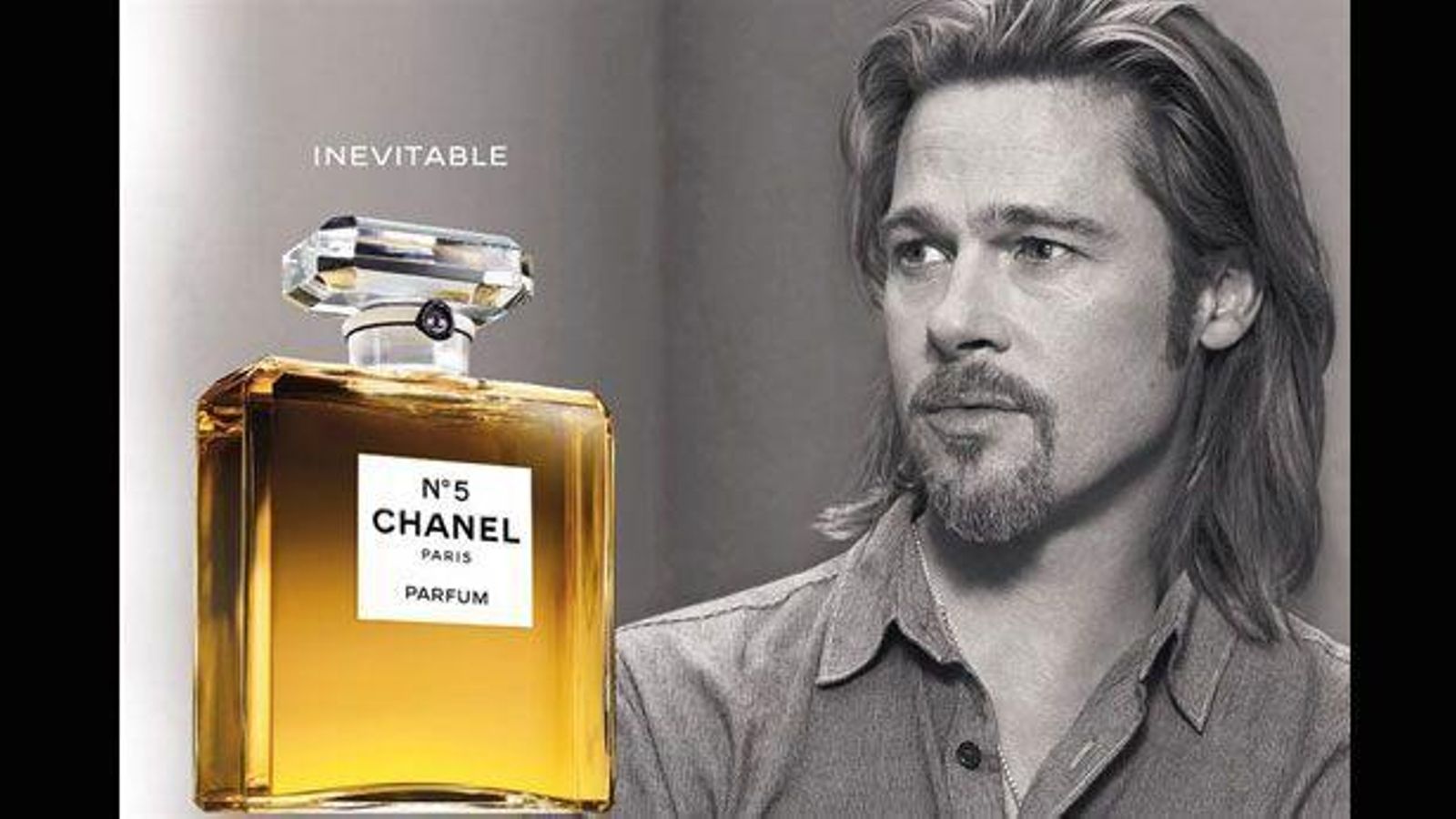 Brad Pitt fue el primer hombre en posar para Chanel Nº5.