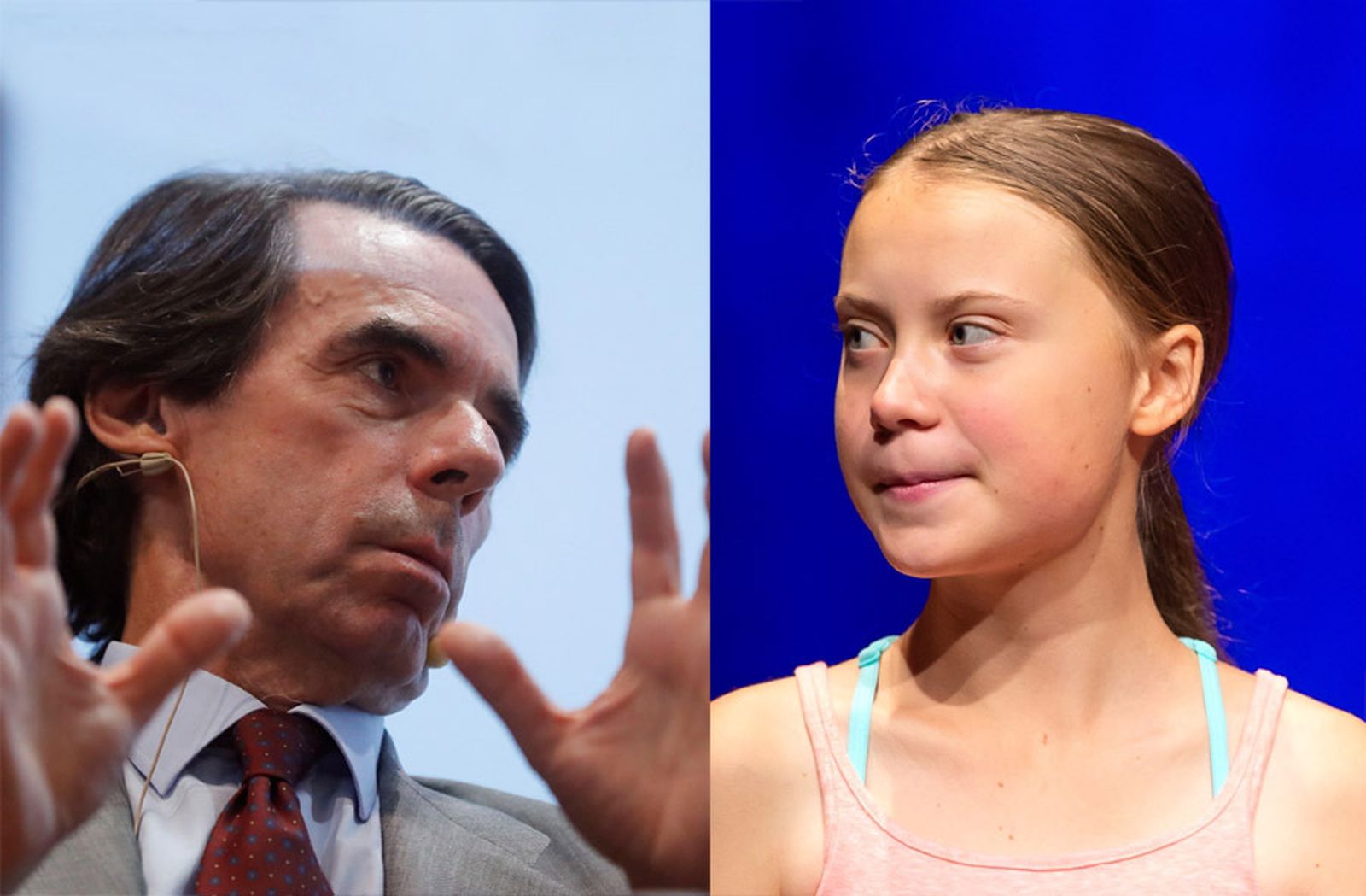 Jose María Aznar contra Greta Thunberg