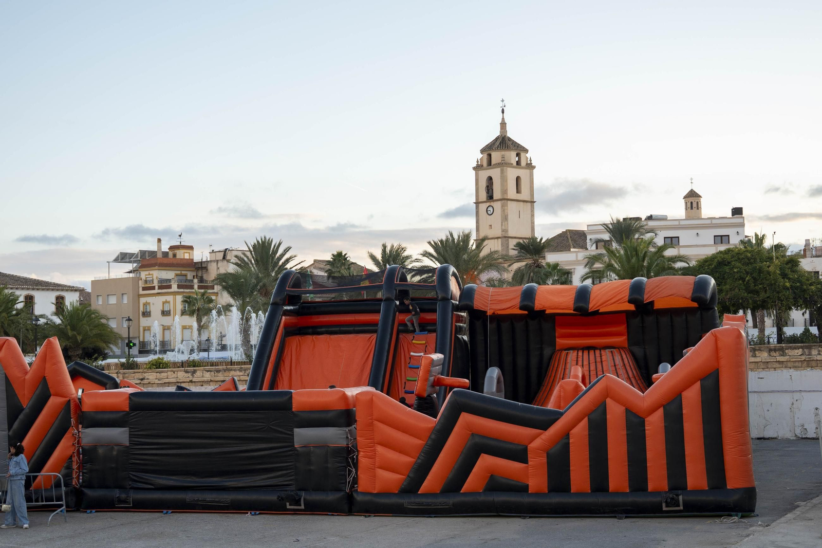 Circuito de hinchables infantiles Ninja Warrior de la feria de Albox