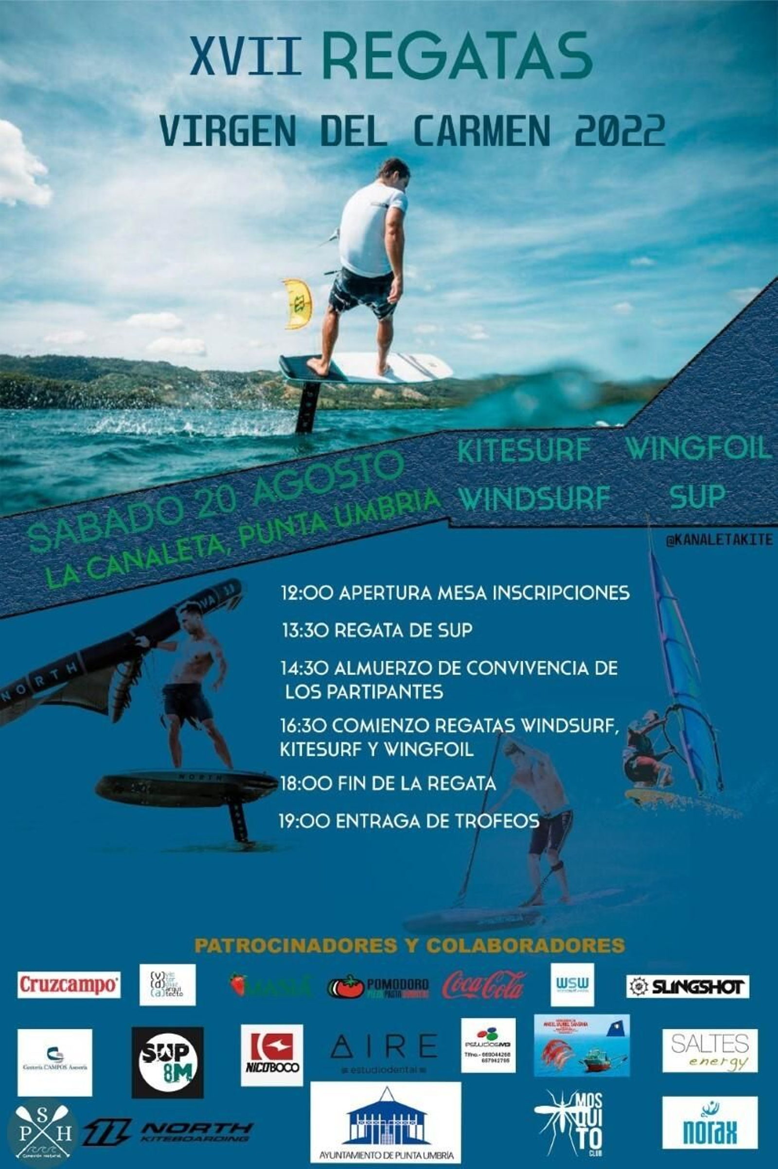 Parte del cartel anunciador de la regata que se disputa este sábado.