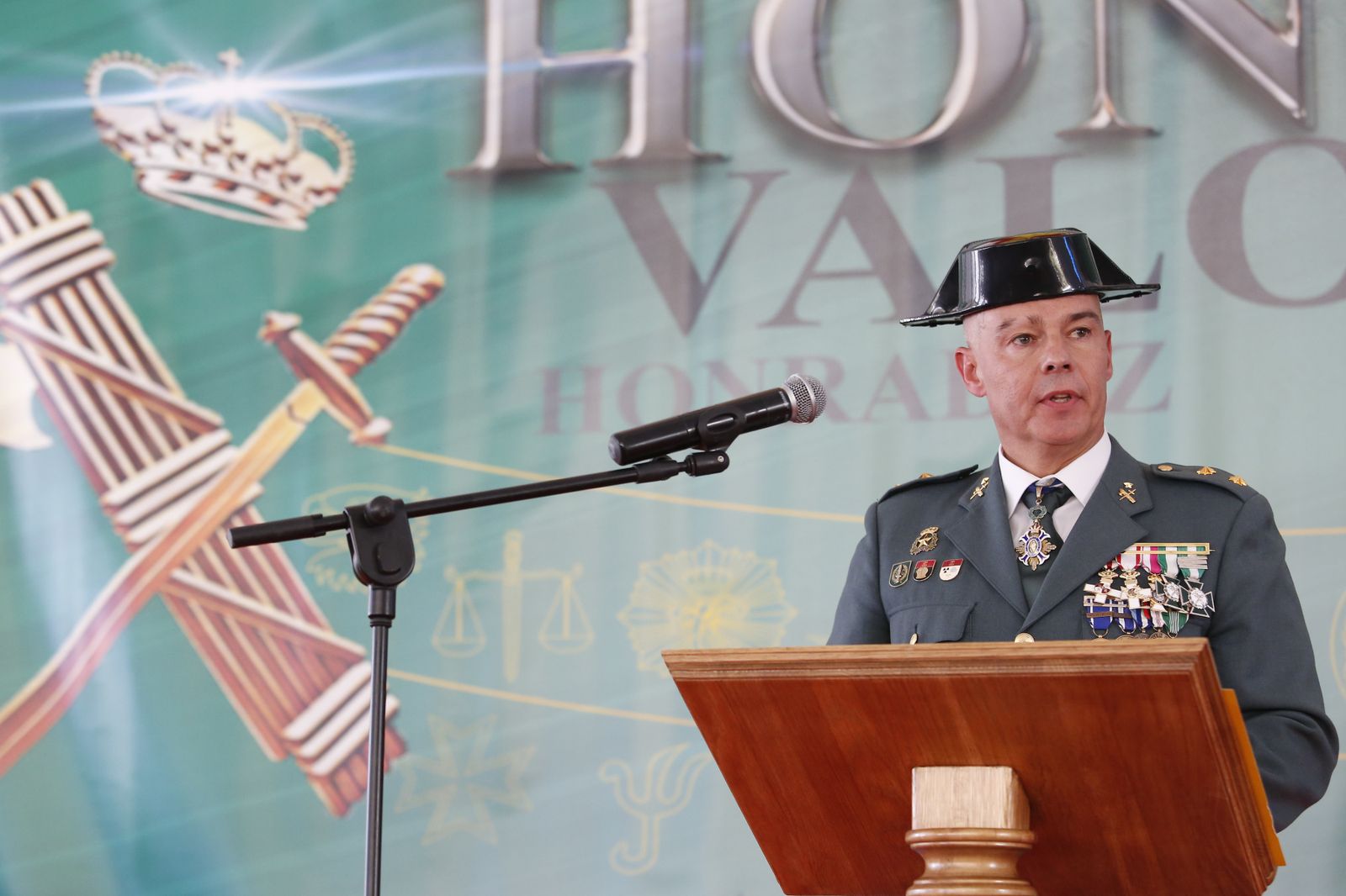 Imágenes del acto de celebración de la patrona de la Guardia Civil