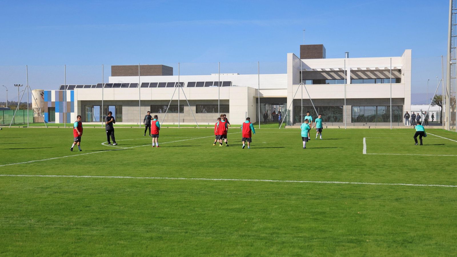 Entrenamiento con los Málaga Genuine.