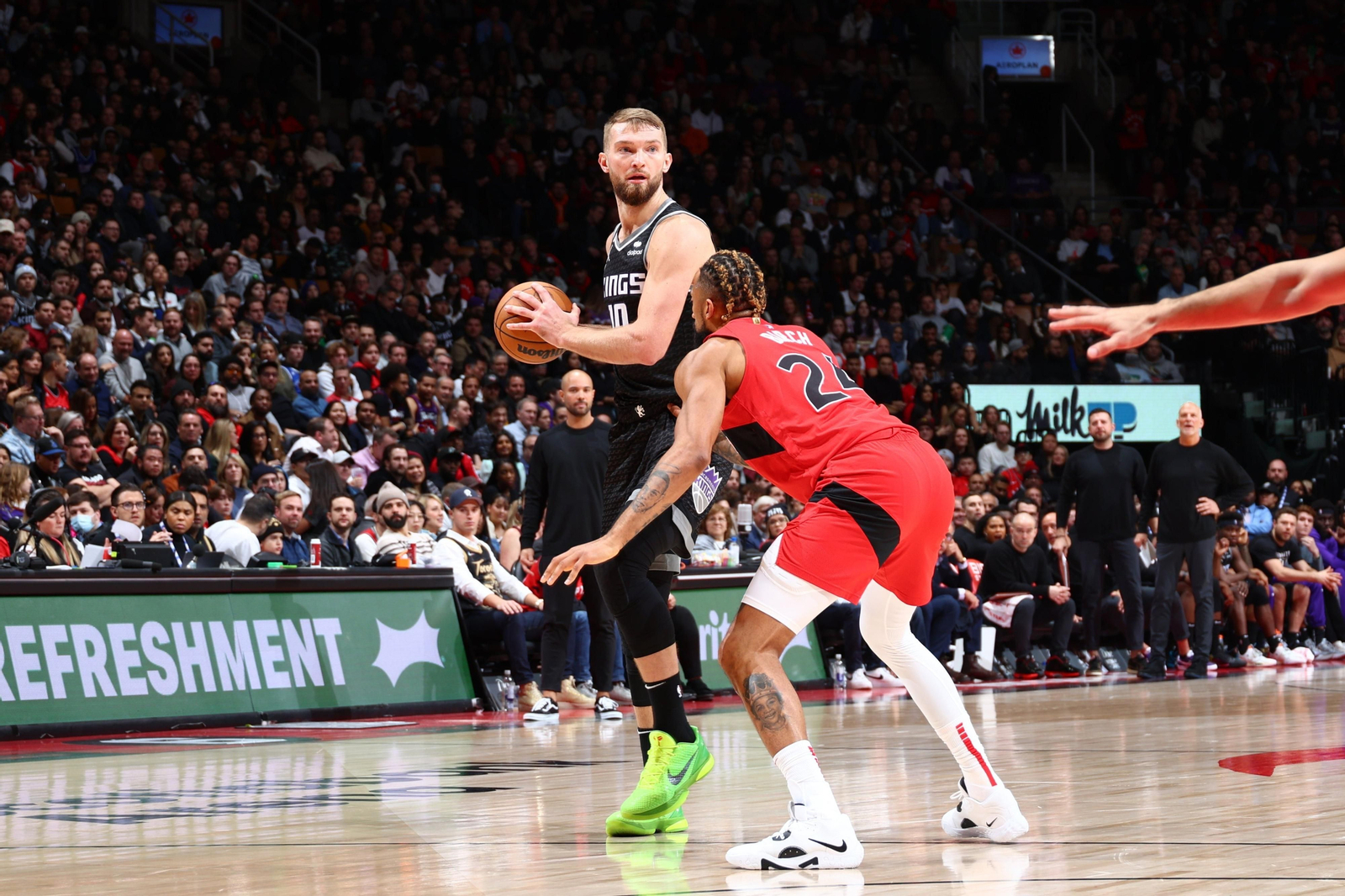 Domas Sabonis, durante el encuentro.