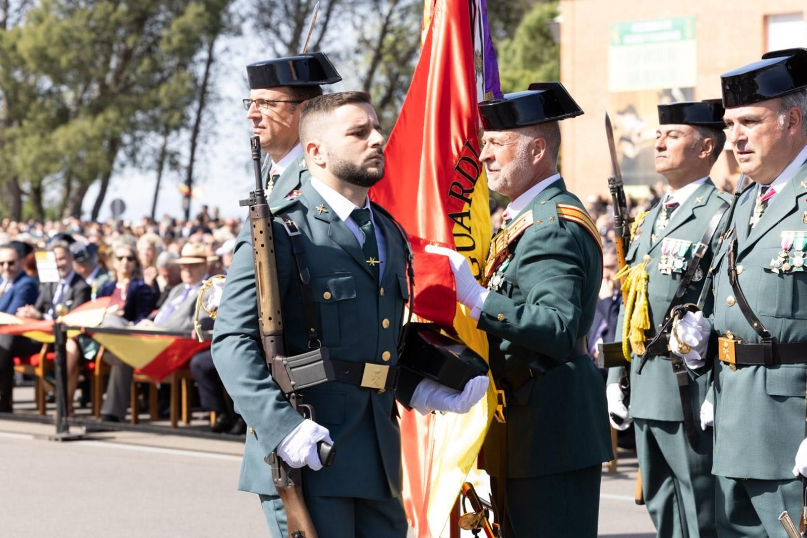 Jura de bandera de la 130ª promoción de guardias civiles de la Academia de Baeza