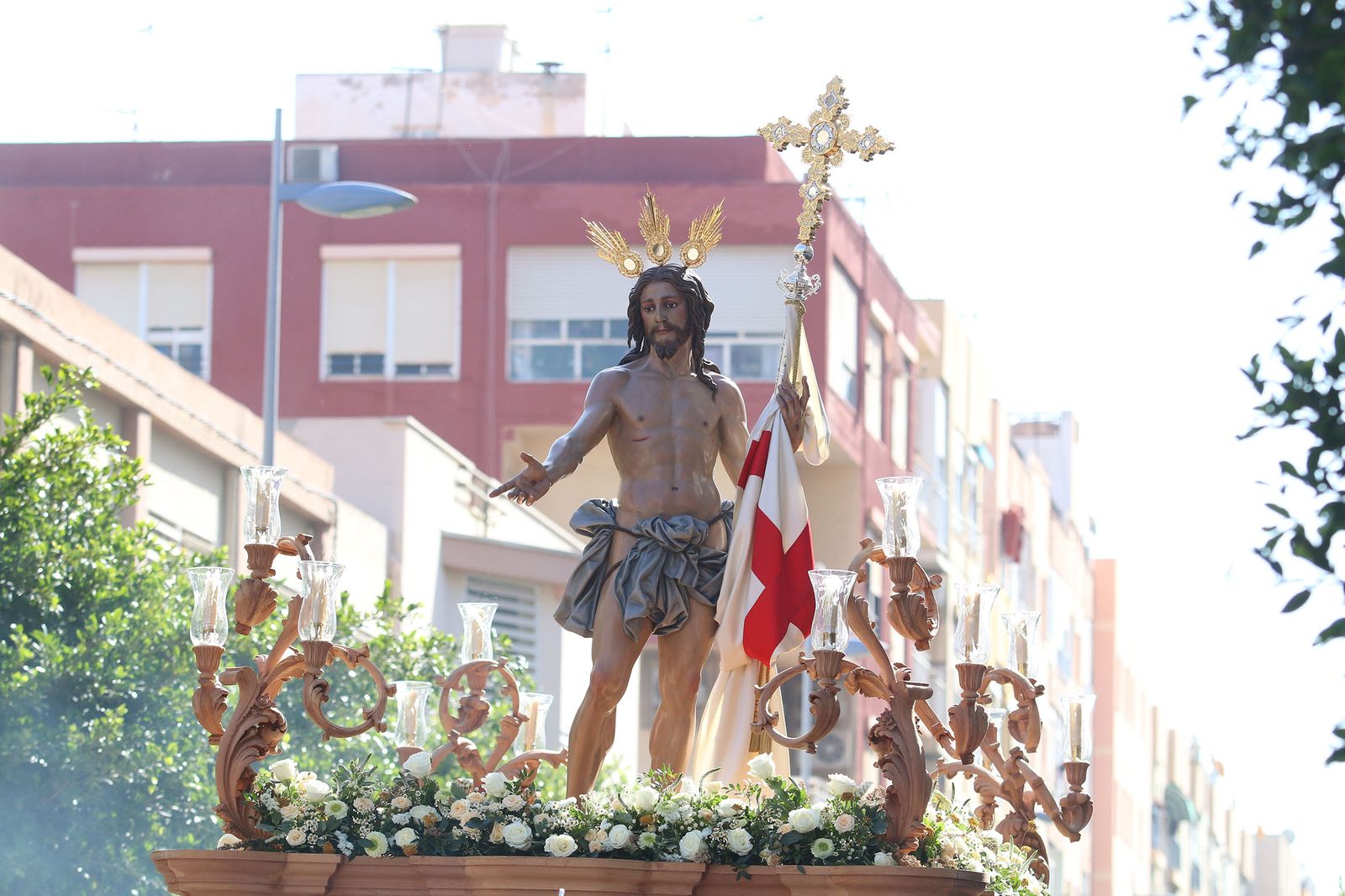 La procesión El Resucitado de Almería, en imágenes