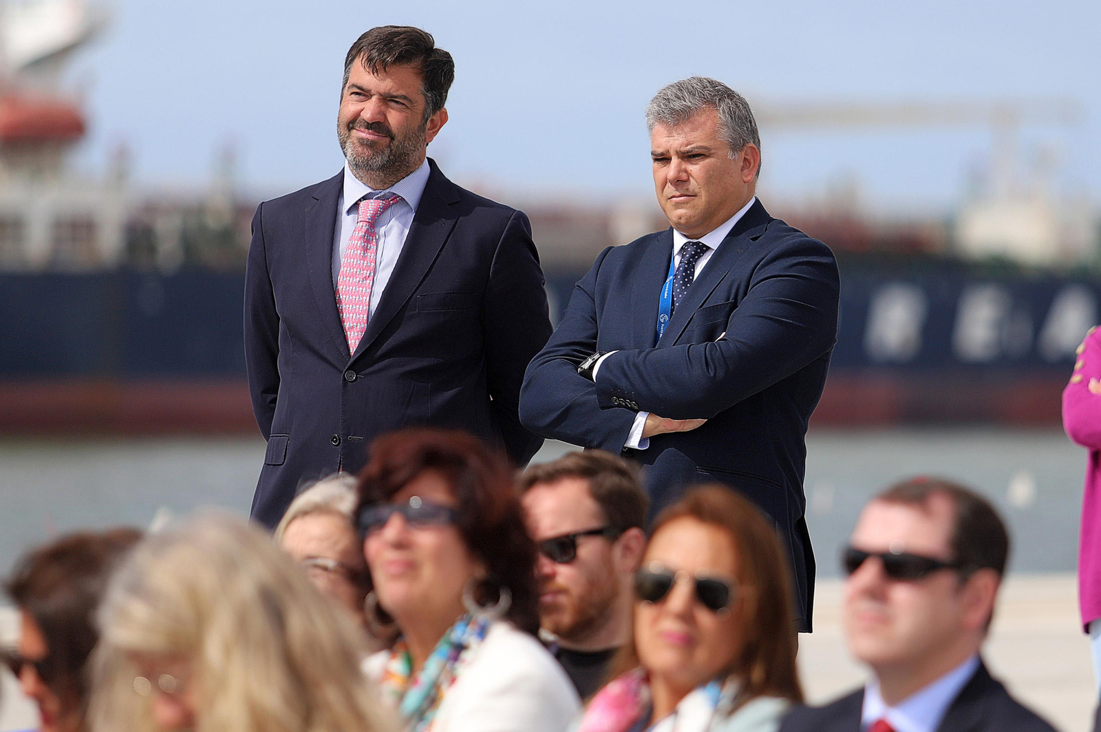 Imágenes de la inauguración de la ampliación norte del Muelle Sur del Puerto de Huelva
