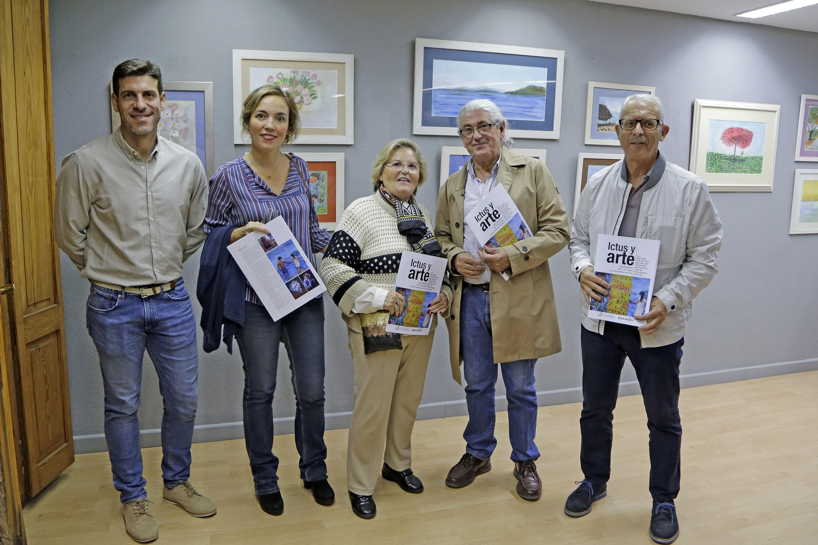 Inauguración de la exposición 'Ictus y Arte' en sala Arte a Diario
