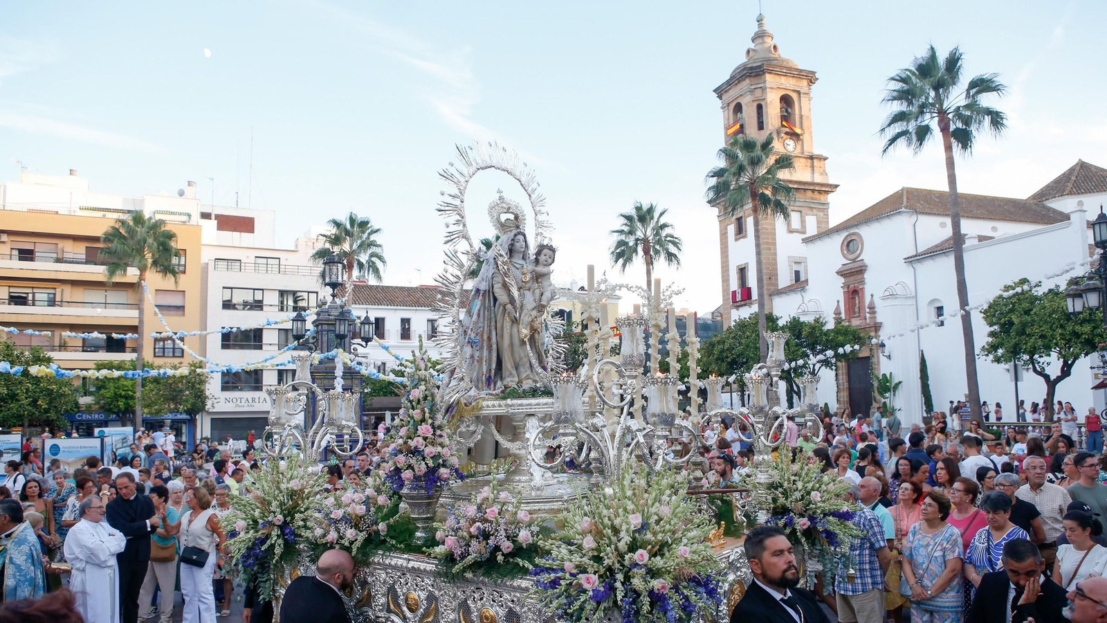 Procesión de la Virgen de la Palma, en imágenes