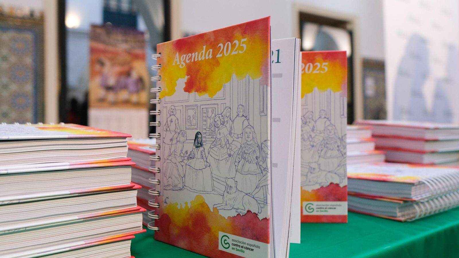 Un detalle de la agenda solidaria.