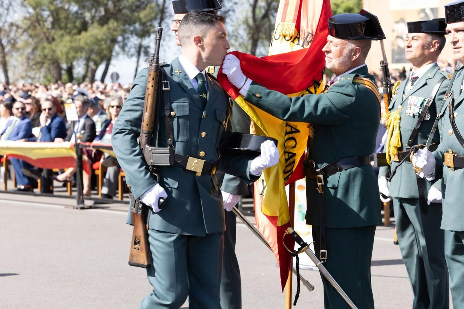 Acto de jura de bandera de la 130ª promoción de guardias civiles de la Academia de Baeza