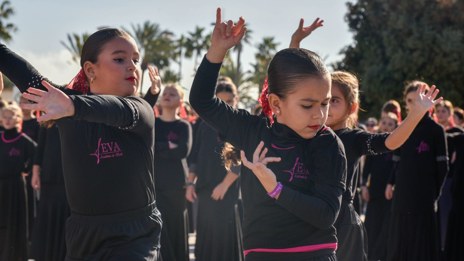 Flash mob flamenco en la Plaza de la Constitución de La Línea