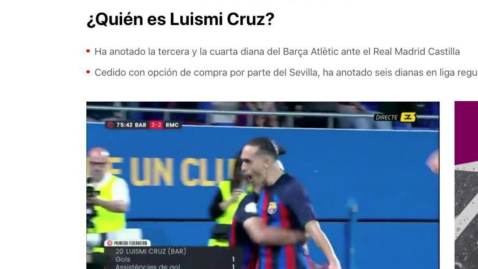 'Sport' se hace eco de la explisión de Luismi.