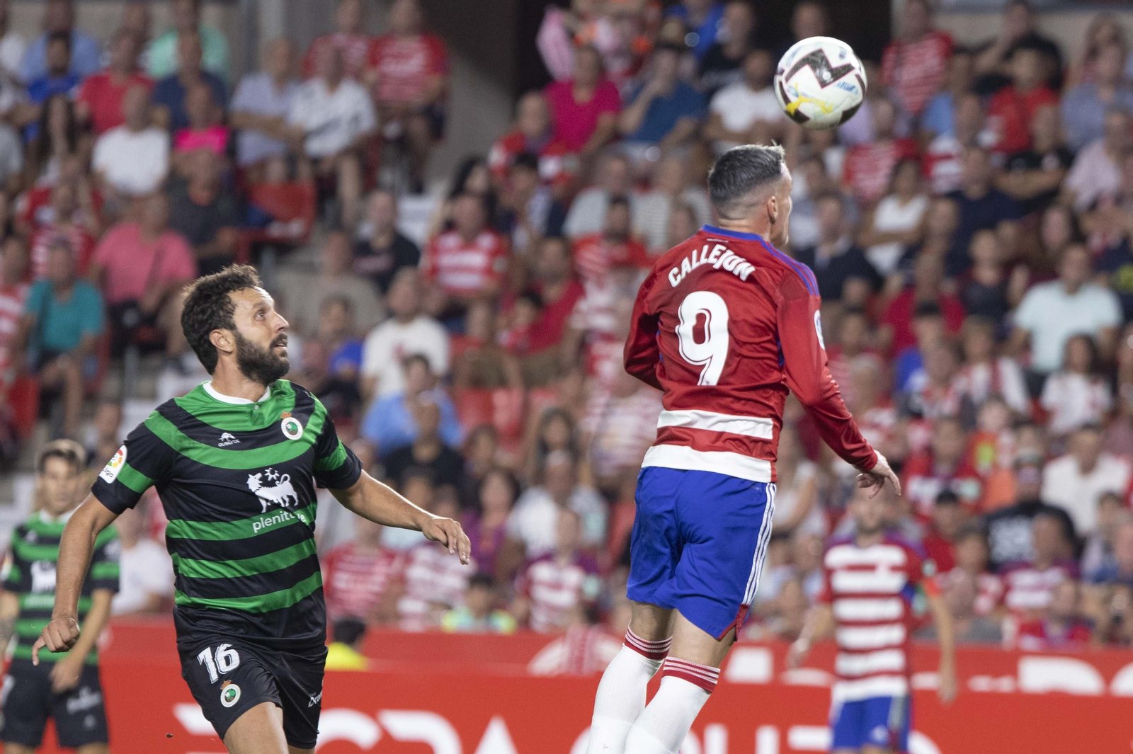 Callejón y Germán, en el partido de la primera vuelta en Granada