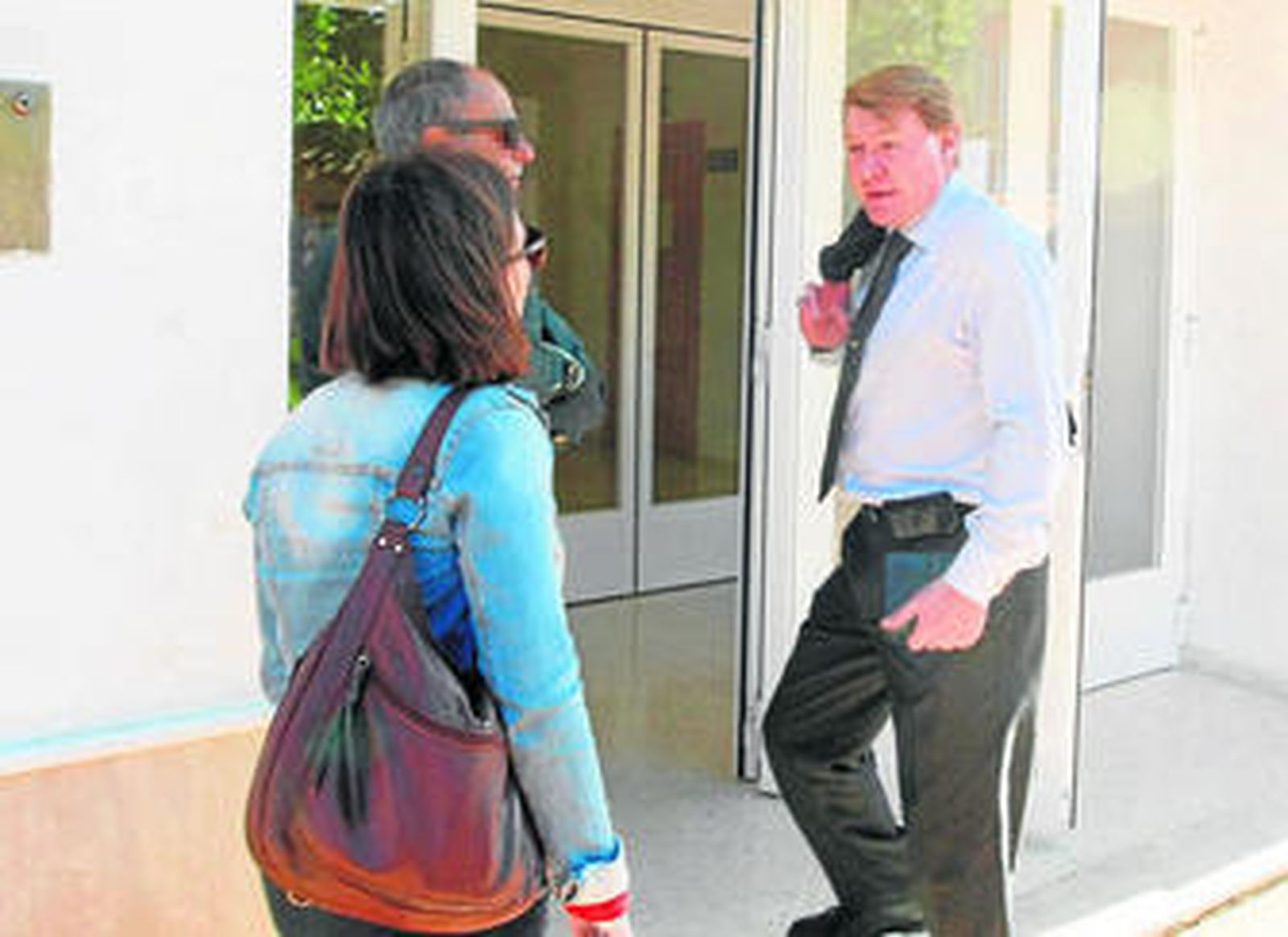 Colin James McHard, a su llegada al juzgado, ayer.