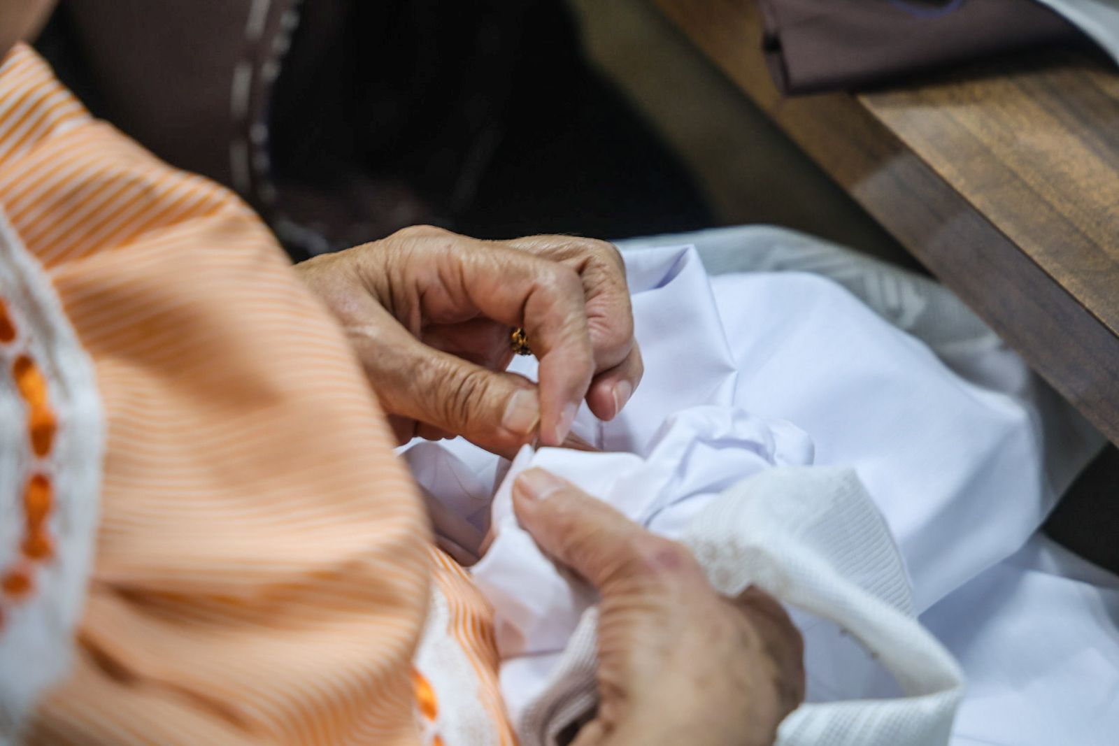 Fotografías del alma del taller de costura de la Sentencia