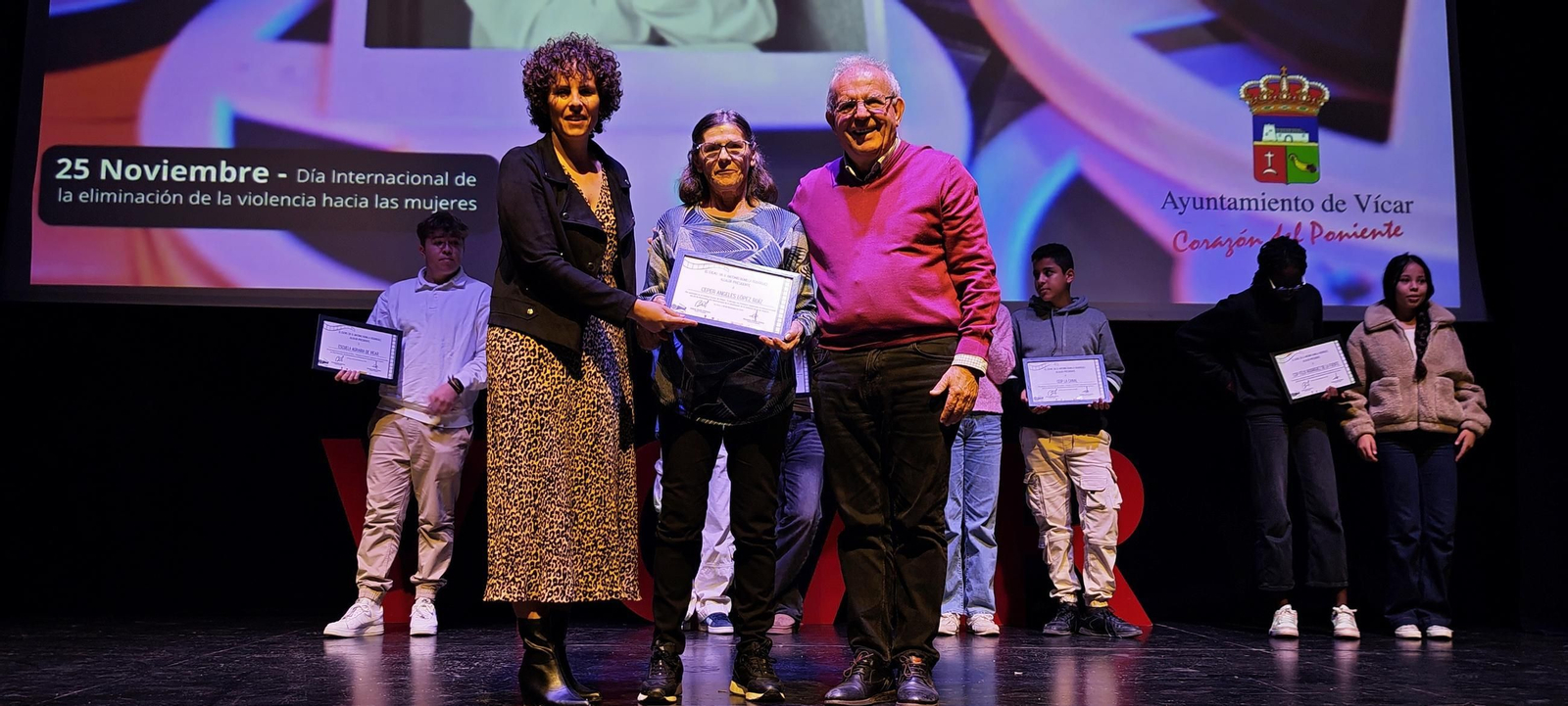 Los centros educativos de Vícar presentan '4 Miradas sin Violencia' en el Festival Escolar de Vídeos