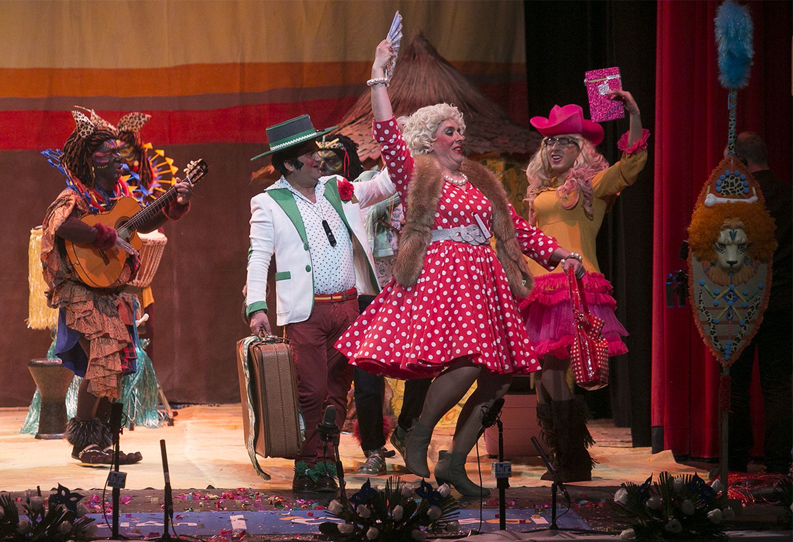 La final del Carnaval Colombino, en imágenes