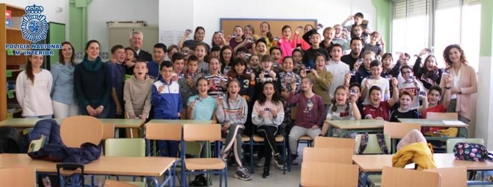 Alumnado y profesorado del colegio Averroes de Córdoba.