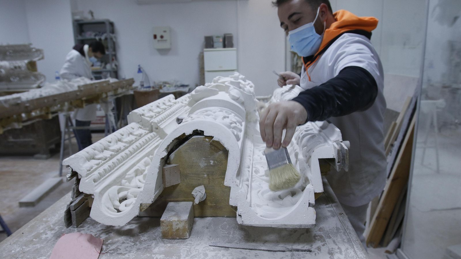 Restauración del paso de La Mortaja