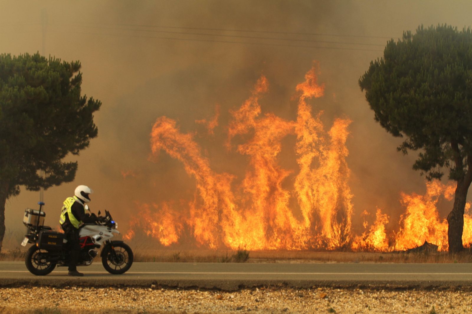 Incendio de Las Peñuelas de Moguer, en junio de 2017.