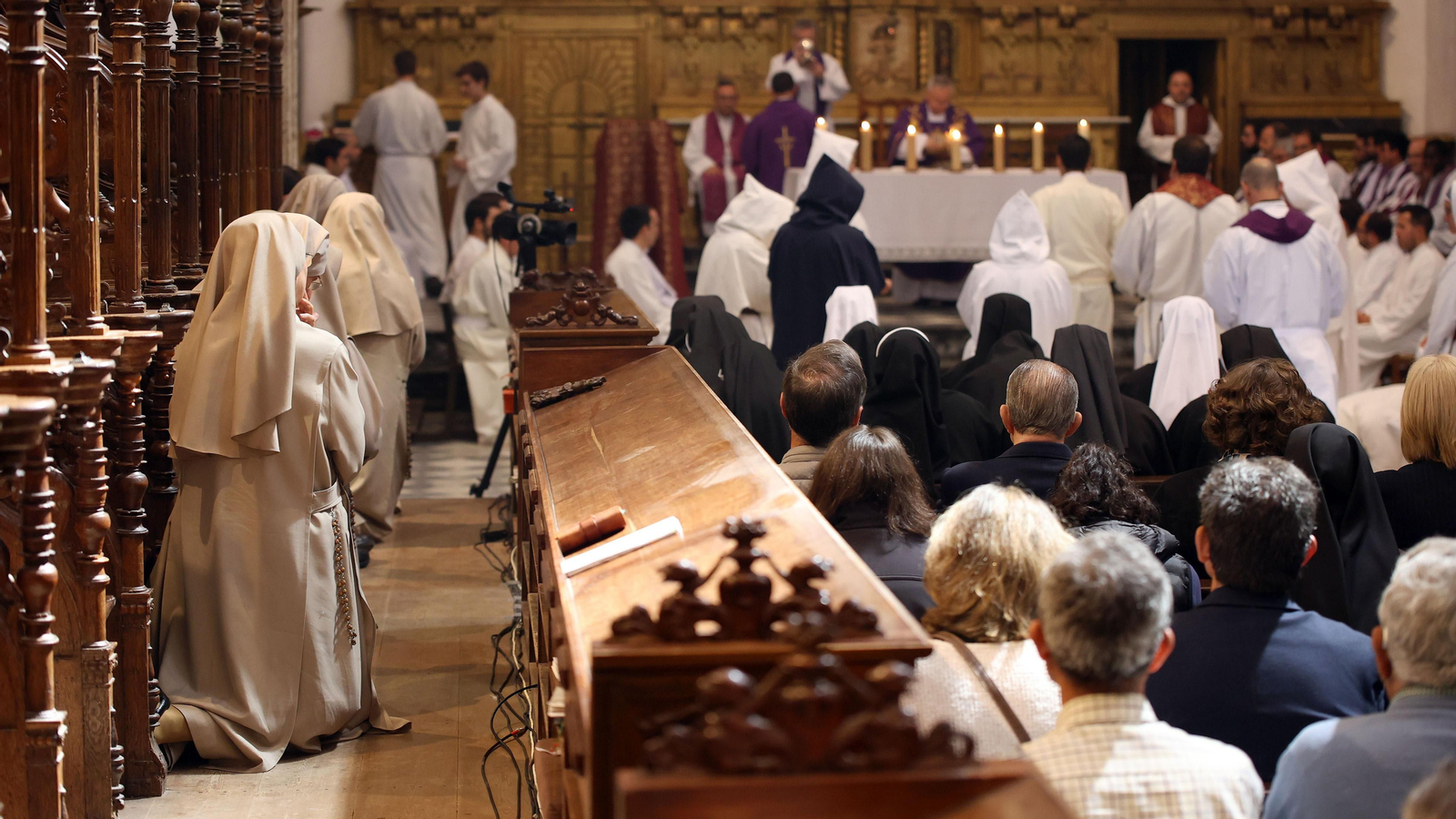 Misa de despedida en la Cartuja de Jerez a las hermanas de Belén
