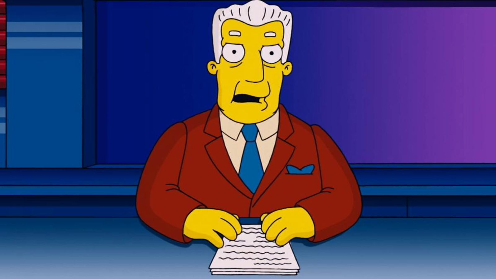 Kent Brockman en la serie 'Los Simpson'