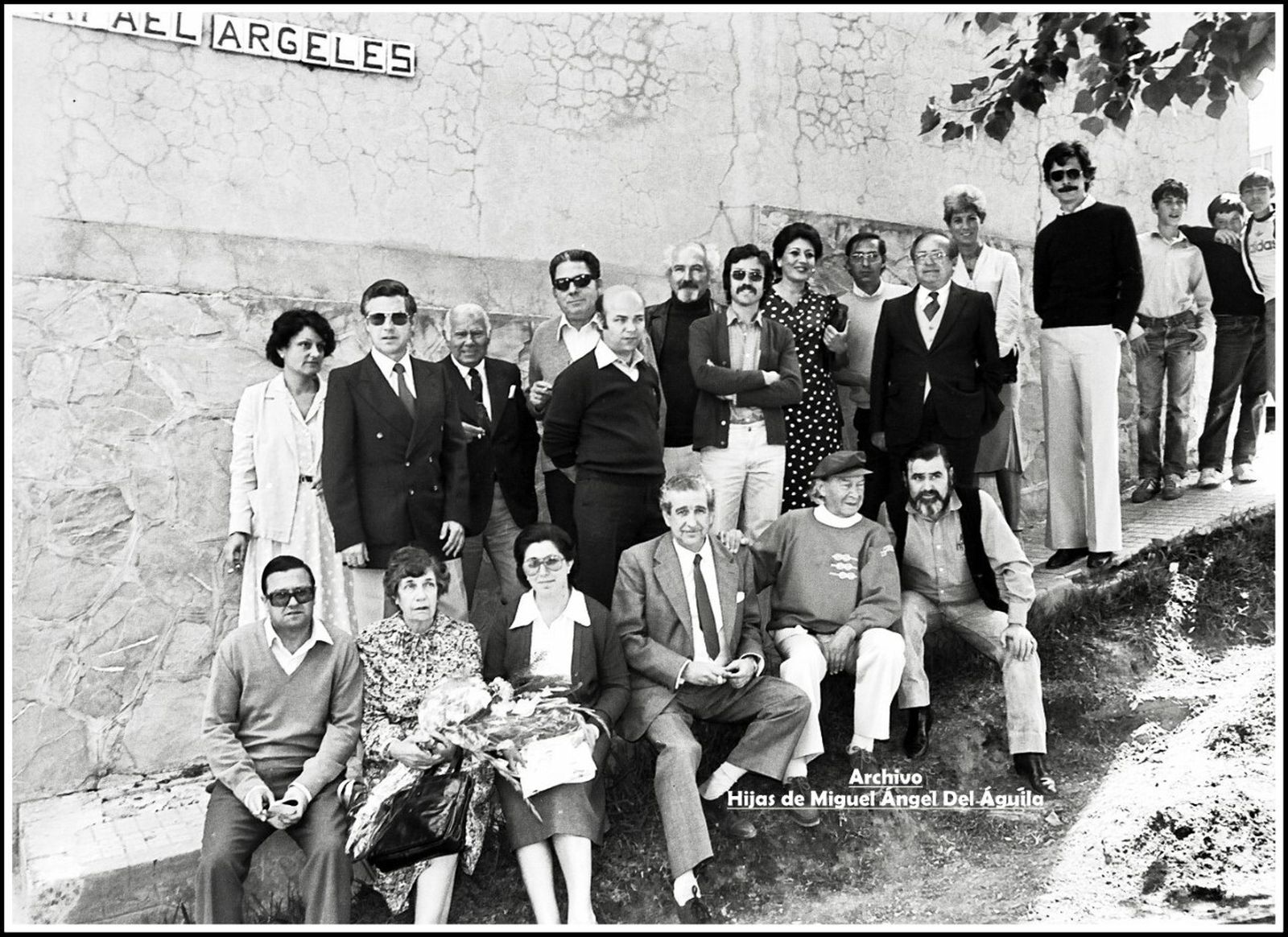 Pintores en la calle Argelés en abril de 1980.